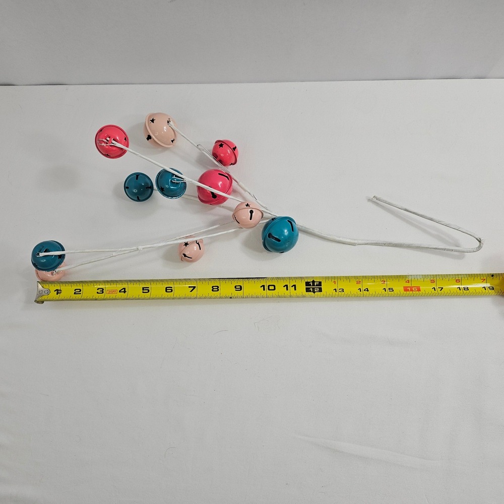 11‎ Metal Bells -  Assorted Sized - Attached to bendable metal hook